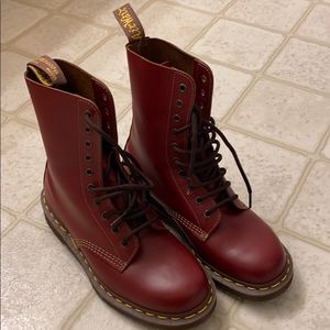 Made in England Vintage red Dr. Martens